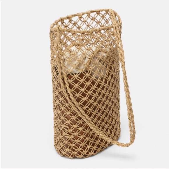 NWT Zara: net bucket bag. 2 in 1! - Picture 3 of 5